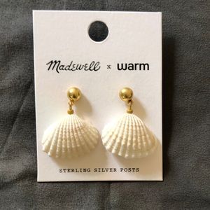 Madewell x warm shell earrings. Brand new, never worn.
